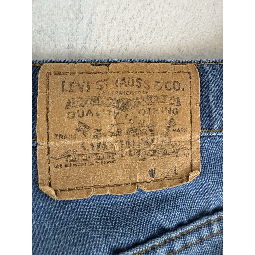 Vintage Levi's Orange Tab Jeans Size 32x30 Blue Denim USA Made Talon Zipper - Picture 12 of 16